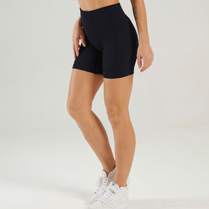 Black Ribbed Lounge Shorts